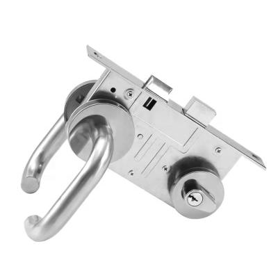 China High Quality Rated 304 Stainless Steel Fire Security Mortise Lock Security Entry Door Lock Stainless Lock for sale