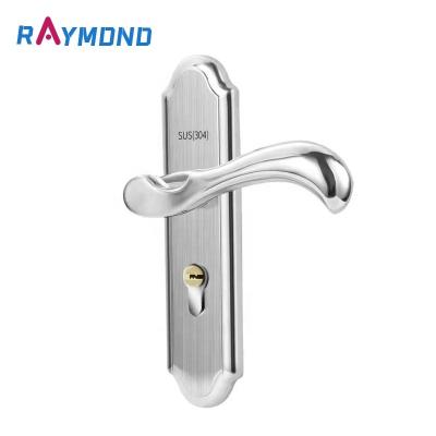 China Apartment Industrial Stainless Steel Double Sided Door Lock Handle Set Locks Lever Stainless Steel for sale