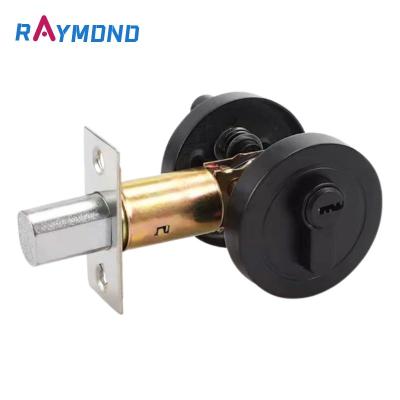 China Privacy Function Luxury Zinc Alloy Black Deadbolt Locked Entry Knob Set Deadbolt Combo For Heavy Duty Handle Lock for sale