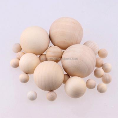 China Minimalist DIY Accessories 2.5-50MM Wood Craft No Hole Natural Wood Beads for sale