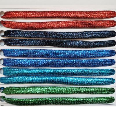 China Sustainable 90cm, 110cm, 130cm Flat Rope 1cm Metallic Gold Twine 10mm Woven Rope Twine Metallic Wire Rope for sale