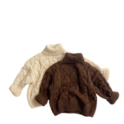 China Turtle neck raw neck sweater twist long sweater autumn and winter needle sleeve sweater for sale