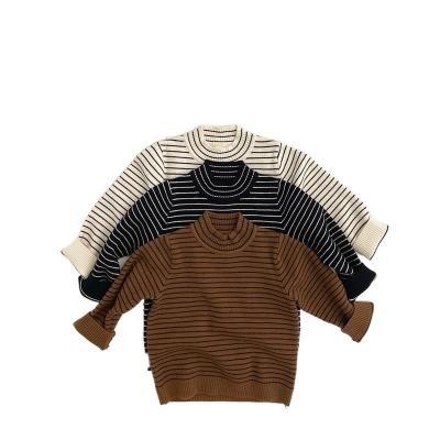 China Striped Patterns Kids Boys And Girls Inner Wear Sweater Super Soft Anti-pilling Shirt for sale