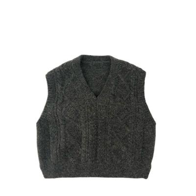 China Korean Children's Sweater Cashmere Sweater Vest Wear Style 3~8 V-Neck Children's Environmentally Friendly Knitted Vest Outerwear for sale