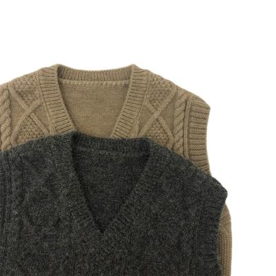 China Sweater Direct Selling Sets Knitted Vest Outer Shorts Sleeve V-neck Children's Clothing New Children's Vest Cashmere Sweater for sale