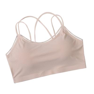 China Factory Wholesale Price Best Selling Environmental Antibacterial Camisole Girl Bra Straps Wrapped Chest Tops for sale