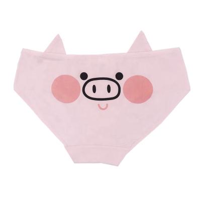 China Fashion Antibacterial Girl Cotton Underwear Cute Cartoon Printed Panties With Ears Panty Waist Brief The Bottom With Ear for sale