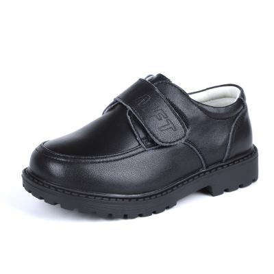 China Custom EVERGREEN Genuine Leather Kids Shoes Kids Bulk Black Oxford School Uniform Shoes For Girls for sale