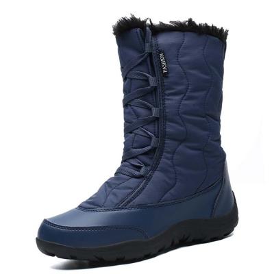 China Lightweight newcomers women snow boots plus velvet thickening fashion warm winter boots long shoe boot for sale