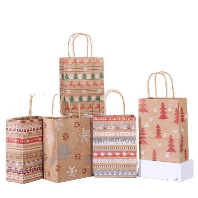 China Recycled Materials Gift Bags Custom Buying Paper Bag Packaging Print Ready To Ship Custom Biodegradable Paper Christmas Kraft Paper TX 500 pcs for sale