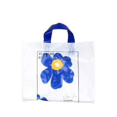 China China Factory BIODEGRADABLE Custom Printed Logo Design LDPE/HDPE Handle Plastic Bag Die Cut Bag Shopping Bag for sale