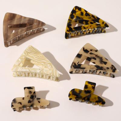 China Factory direct sales Korean elegant unique hair claw cellulose acetate hair claw sets ladies hair accessories wholesale for sale