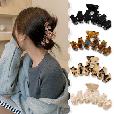 China Factory Direct Sales Acetate Hair Clips Hair Claw Large Zig Zag Hair Claw Women Hair Accessories Wholesale for sale