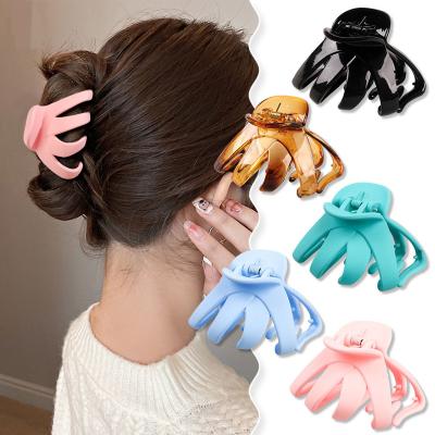 China Irregular Claw Fixed Mini Girl Hair Claw Cute Octopus Hair Clip Factory Direct Selling Hair Shape Clips Transparent Hair Accessories for sale