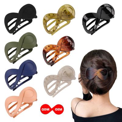 China The European and American style of fixed hair pattern the ecological hair claw 8 for female popular women hair accessories for sale