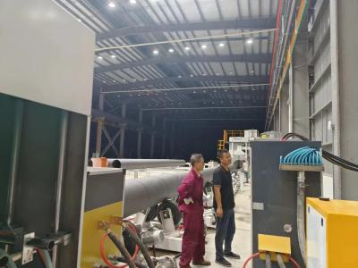 Cina Three Layer Anti Corrosion 3PE Pipe E Coating Machine Anti Corrosion Blasting Production Line in vendita