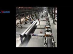 Polyurethane Spray and Polyethylene Wrapping Insulated Pipe Production Line