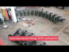 Steel Pipe Bend Elbow Derusting 3PE 3lpe Vus Anticorrosion Coating Machine