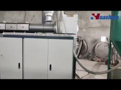 Vacuum calibrating hdpe insulation pipe production line
