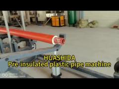 PERT preinsulated pipe machine