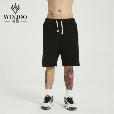 China Custom Branded Drawstring Anti-wrinkle Shorts Luxury Men Street Swear French Terry Cotton Casual Sweat Shorts for sale