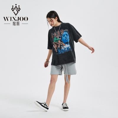 China High Quality Anti-wrinkle Print Men's T-shirt Do Custom Old Logo Streetwear Hip Stone Hop Cotton O Neck Graphic T-Shirt For men for sale