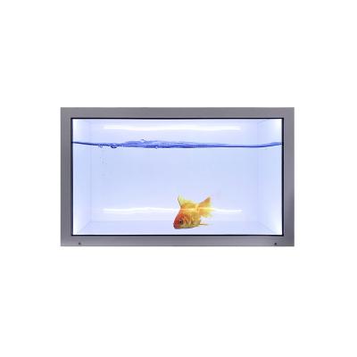 China 21.5 inch 1920*1080 21.5 inch whole machine transparent lcd display smart advertising transparent screen for sale