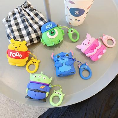 China Fanshion 3D Cartoon Cute Designers Silicone Earphone Cover Device Shockproof Case For Apple Airpod 1 2 for sale