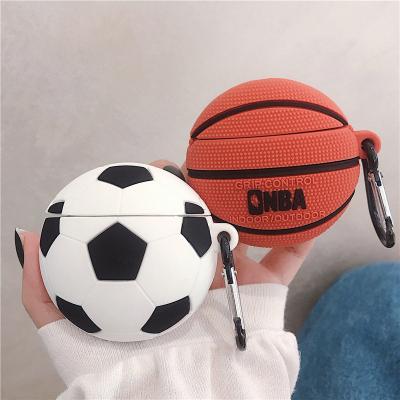 China Fanshion 3D Basketball Football Designers Earphone Silicone Cover Device for Apple Airpods 1 2 3 for air pod pro 3 for sale