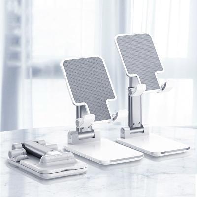 China Foldable Mobile Phone Table Mobile Phone Table Stand Adjustable Universal Desktop Tablet Holder Foldable Stand For IPhone IPad for sale