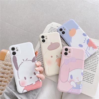 China Cute Cartoon Designer Soft Shockproof IMD Cover Camera Lens Protective Phone Case For iPhone 13 12 11 pro XR Max XS 8 7 plus for sale