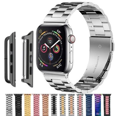 China Factory Customization Designer Stainless Steel 38mm Luxury High Quality Smart Watch Strap Water Resistant For Apple Watch Series7 SE Series 3 i for sale