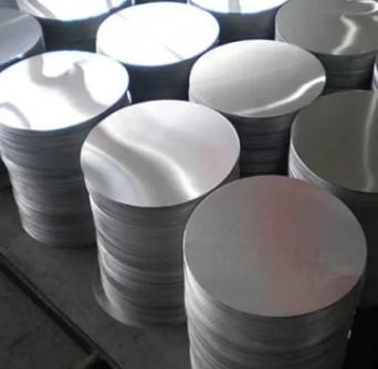 Cina Piatto circolare in alluminio in lega di alluminio bianco argenteo 0,36-10 mm per industria e decorazione in vendita