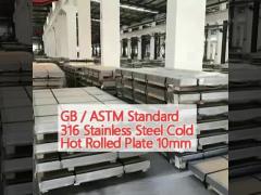 GB / ASTM Standard 316 Stainless Steel Cold Hot Rolled Plate 10mm