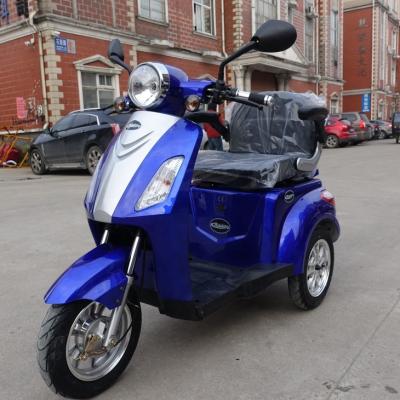 China Cheap Two Seats Passenger 3 Wheel Adult Electric Tricycle With Motor And Passenger Seat for sale