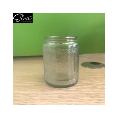 China Household Products List 250ml New Round Wide Mouth Glass Candle Jars With Aluminum Cap for sale