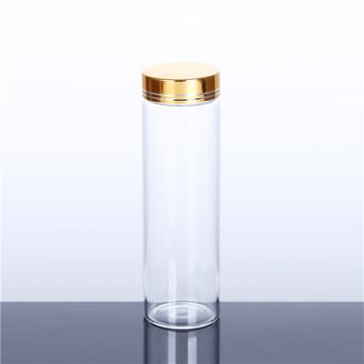 China Wholesale Price Liquor Spirits Round High Borosilicate Glass Bottle With Anodized Aluminum Cover for sale