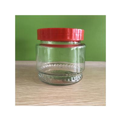 China Food Factory Supply Wide Mouth Food Glass Bottles Kitchen Matching Food Storage Box Container for sale