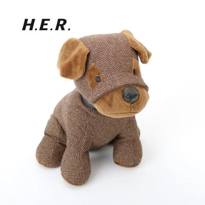 China Modern Customized Lovely Cloth Dog Door Stopper Baby Safety Vivid Animal Door Stopper Animal Door Stopper for sale