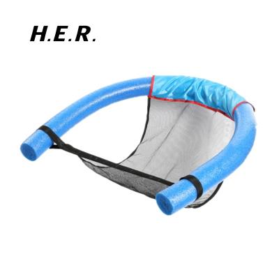 China Wholesale Water Sport Game Water Floating Seat Swimming Pool Noodle Mesh Chair Pool Noodle Chair for sale