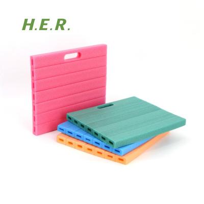 China Hot Selling Colorful Mat Garden Kneeler Foam Kneeling Pad Garden Tool Cushion Pad Garden Knee Pad for sale