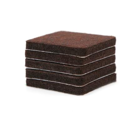 China Other New Products Wholesale Self-Stick Furniture Square Adhesive Felt Pads For Hard Surfaces Chair Legs for sale