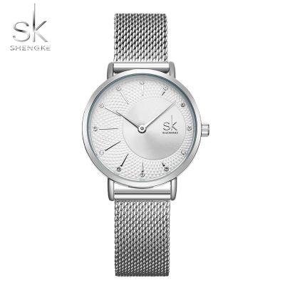 Cina Factory Direct Shengke 0093 Unique Customized Multiple Color Selection Milanese Mesh Sunray Dial Lady Quartz Watch in vendita