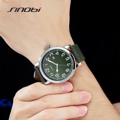 중국 Black/Green/White Leather Watch Auto Date Men Watch PC 32 Japan Quartz Movement Male Alloy Watch S9813G 판매용