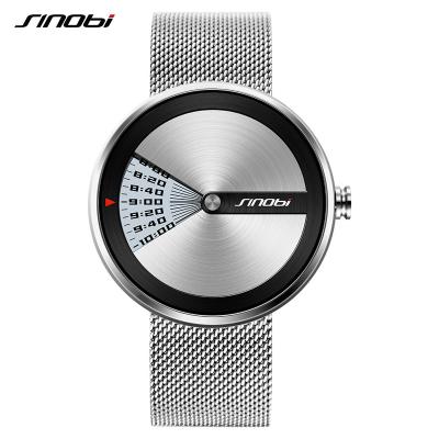 중국 SINOBI Brand Unique Creative Men Watch 9784 Milan Mesh Charm Male Quartz Watches Luxury Wrist Watch for Man 판매용