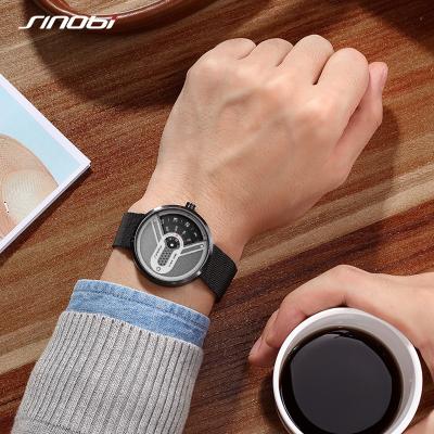 China Sinobi relogio masculino 2022 Fashion Creative Design Men's Watches Smart Turntable Clock Male Quartz Wrist watches reloj mujer Te koop