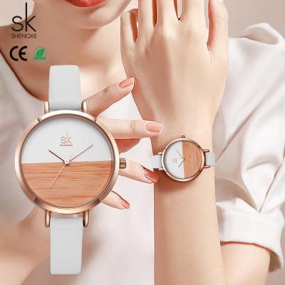 China Shengke New Brand Women Watch Fashion Quartz watches K8036 Relogio Feminino Leather Female WristWatch for sale