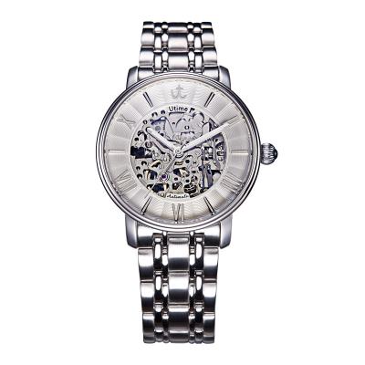 China UTIME Mens Watches Luxury Brand Fashion Hollow Design Luminous Men Watch Stainless Steel Mechanical Wristwatch U0031G for sale