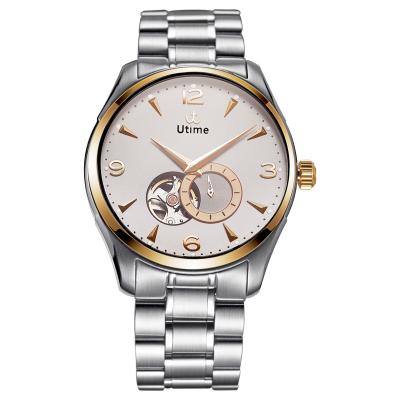 중국 Utime Brand Luxury Men Watch Stainless Steel Classic Fashion Design Mens Watches Mechanical Males Wristwatch Relogio Masculino 판매용