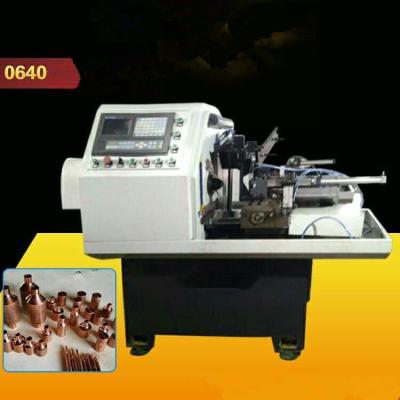 China Safe Hydraunic Lathe Turning Machine , Automatic Pipe Shrink Mouth Machine For Brass Ball Valve for sale